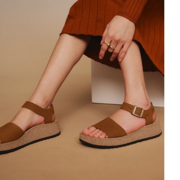 NEW Birkenstock Made in Portugal Glenda Wedge Sandals - Leather, Narrow Width - Picture 8 of 9
